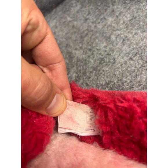 Women's Red Suede Moccasins - Picture 6 of 9